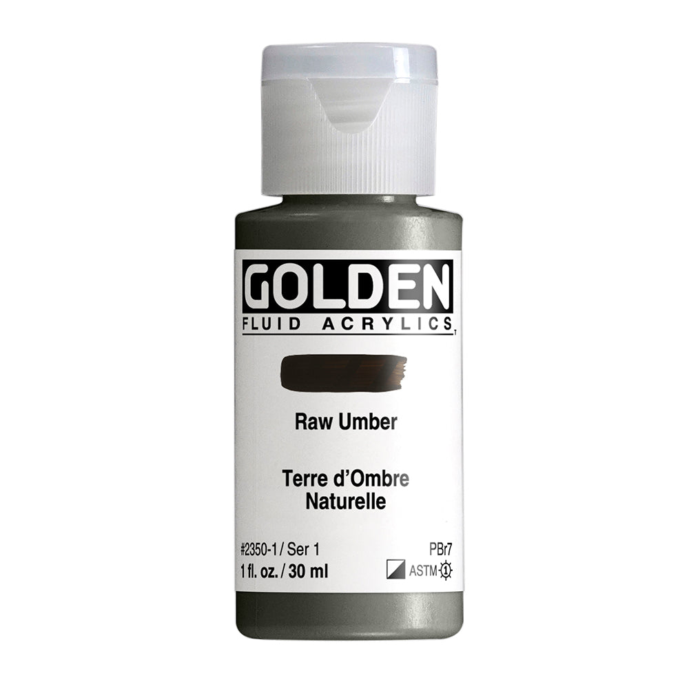 Golden Fluid Acrylfarbe Umbra Natur 1 Fl. Oz./30 M