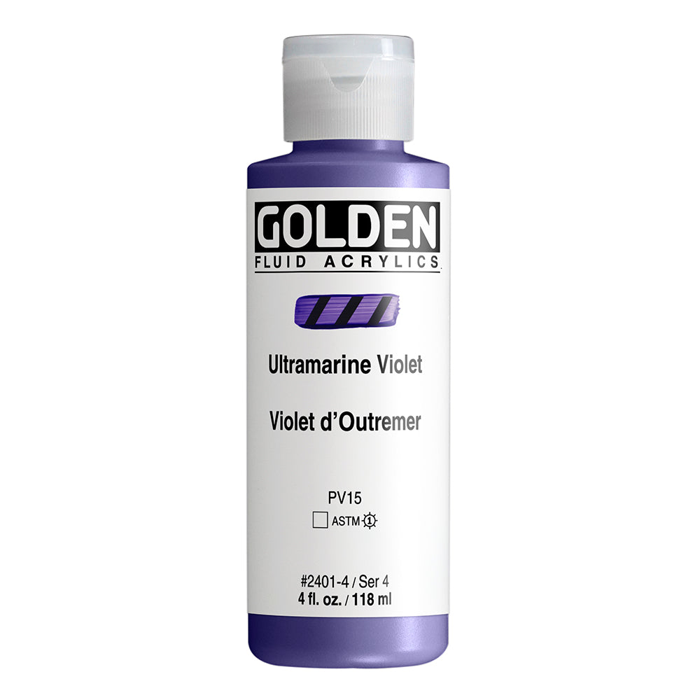 Golden Fluid Acrylfarbe Ultramarinviolett 118 ml