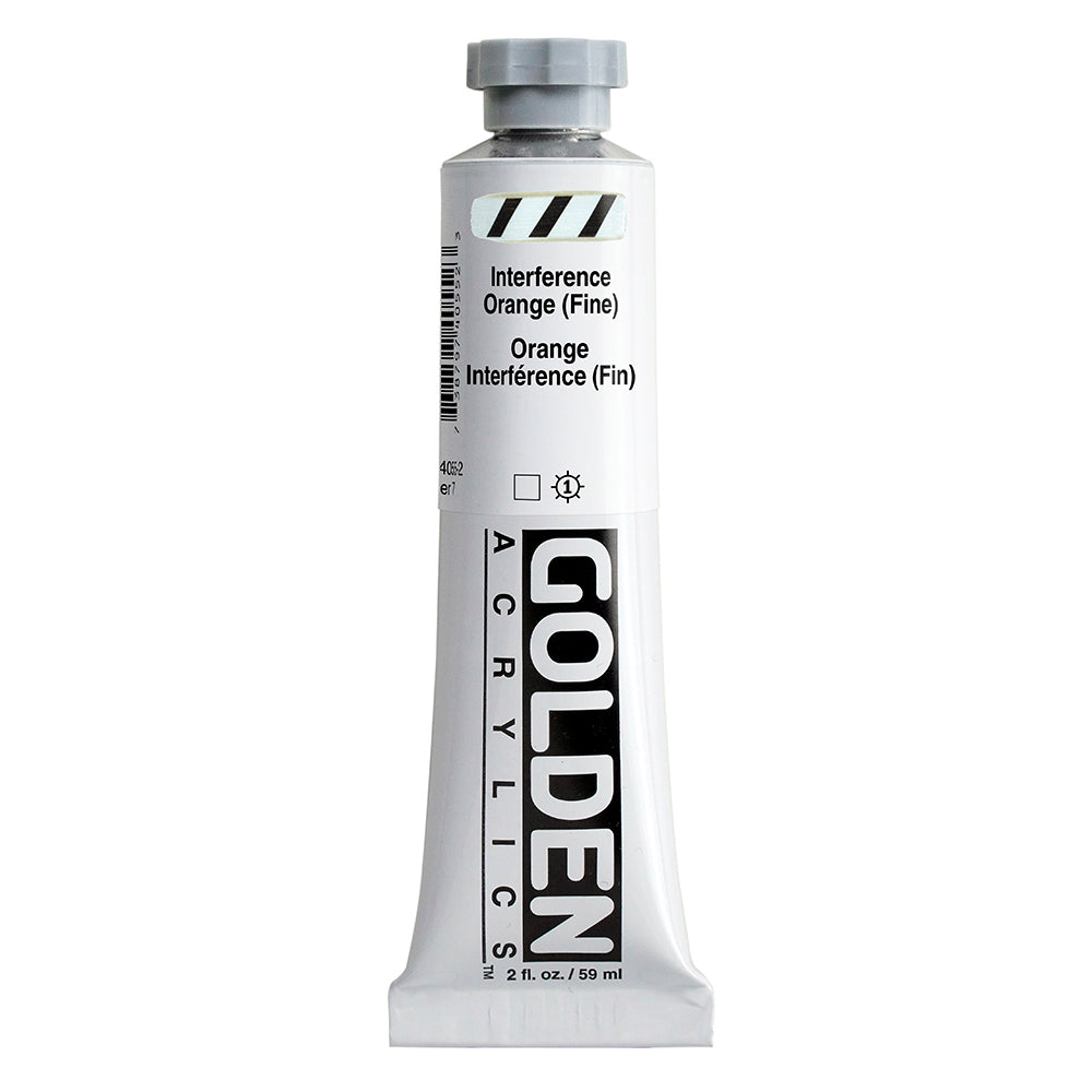 Golden Heavy Body Acrylfarbe Interferenz Orange (Fein) 59 ml