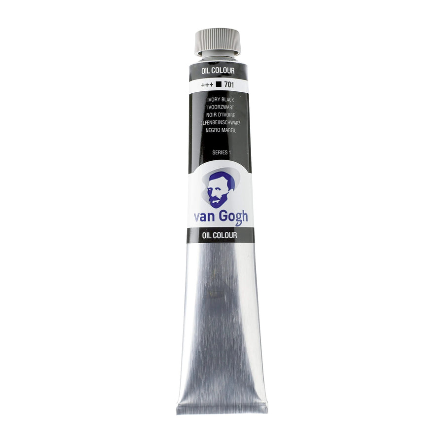 Van Gogh Ölfarbe Tube 60 ml Elfenbeinschwarz 701