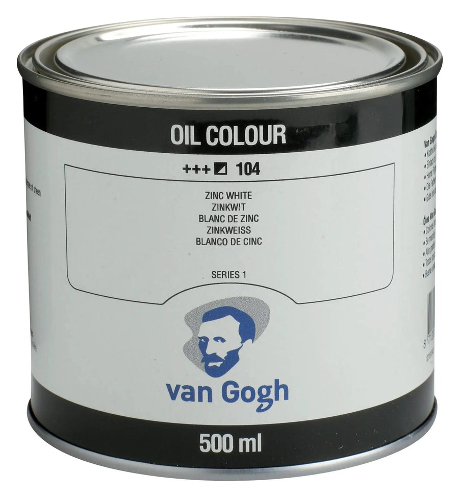 Van Gogh Ölfarbe Dose 500 ml Zinkweiß (Safloröl) 104
