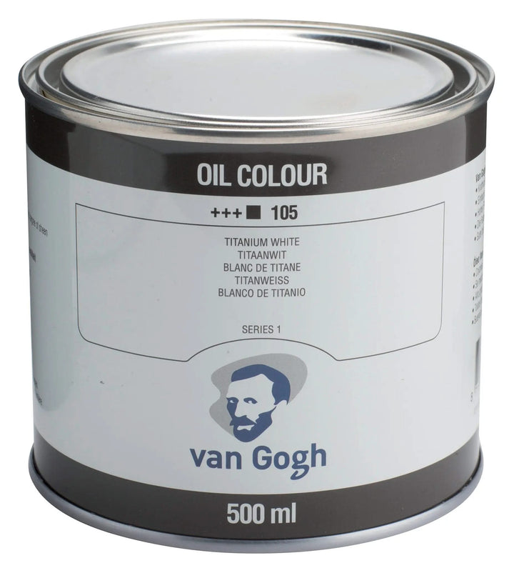 Van Gogh Ölfarbe Dose 500 ml Titanweiß (Safloröl) 105