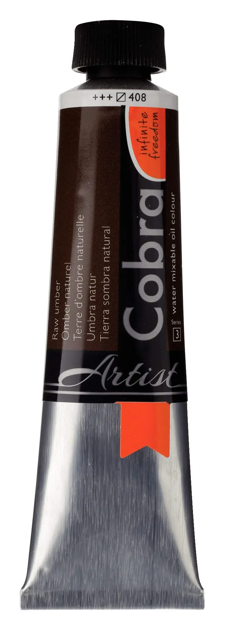Cobra Artist Wassermischbare Ölfarbe Tube 150 ml Umbra Natur 408