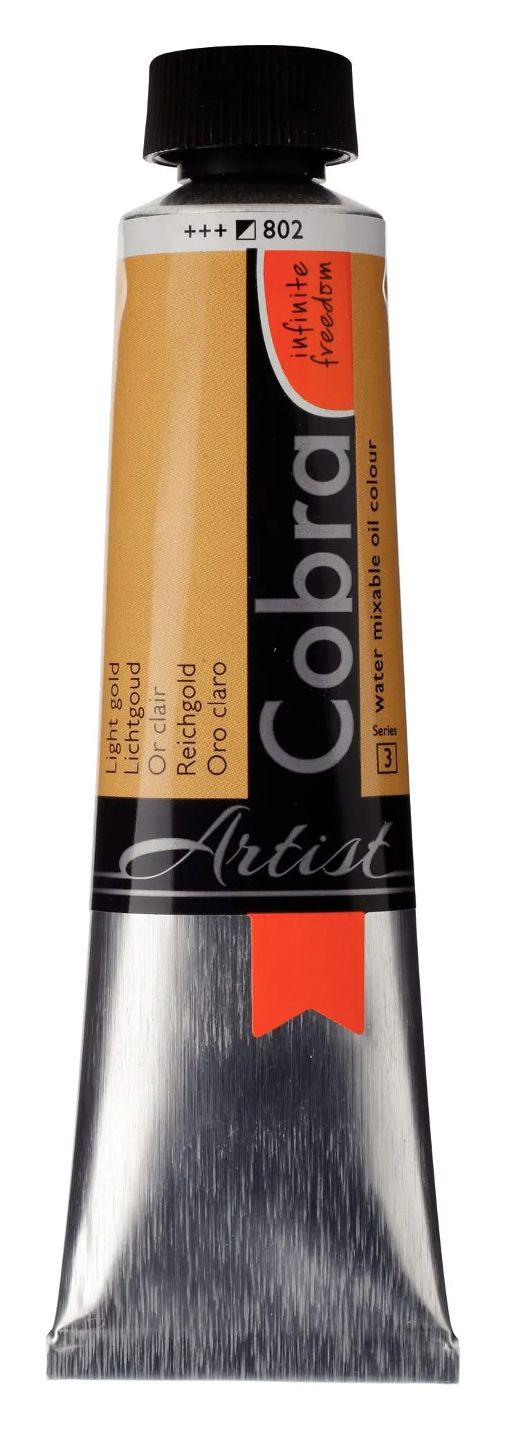 Cobra Artist Wassermischbare Ölfarbe Tube 40 ml Reichgold 802