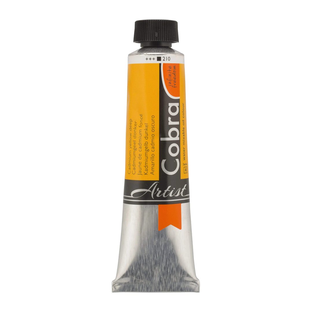 Cobra Artist Wassermischbare Ölfarbe Tube 40 ml Kadmiumgelb Dunkel 210