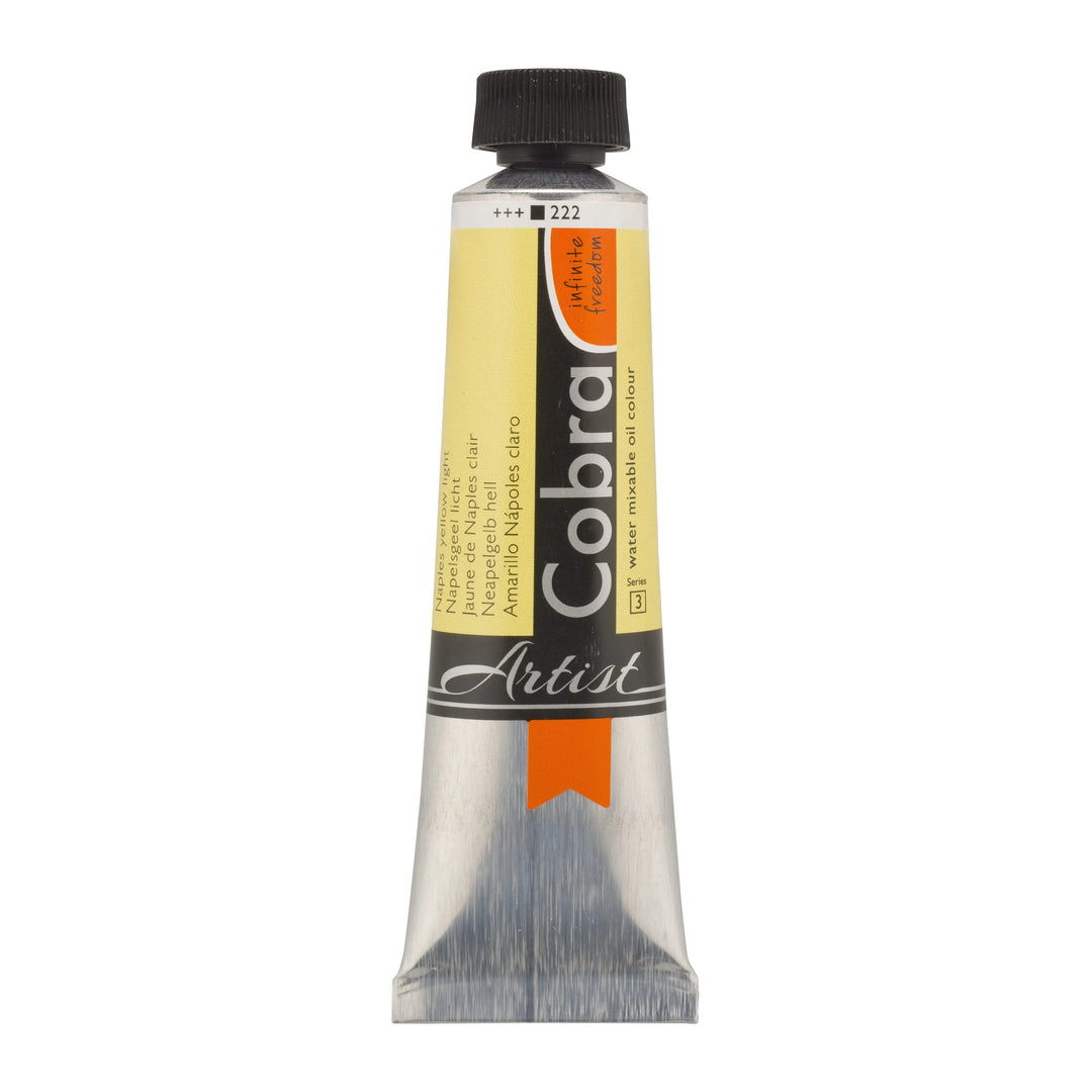 Cobra Artist Wassermischbare Ölfarbe Tube 40 ml Neapelgelb Hell 222