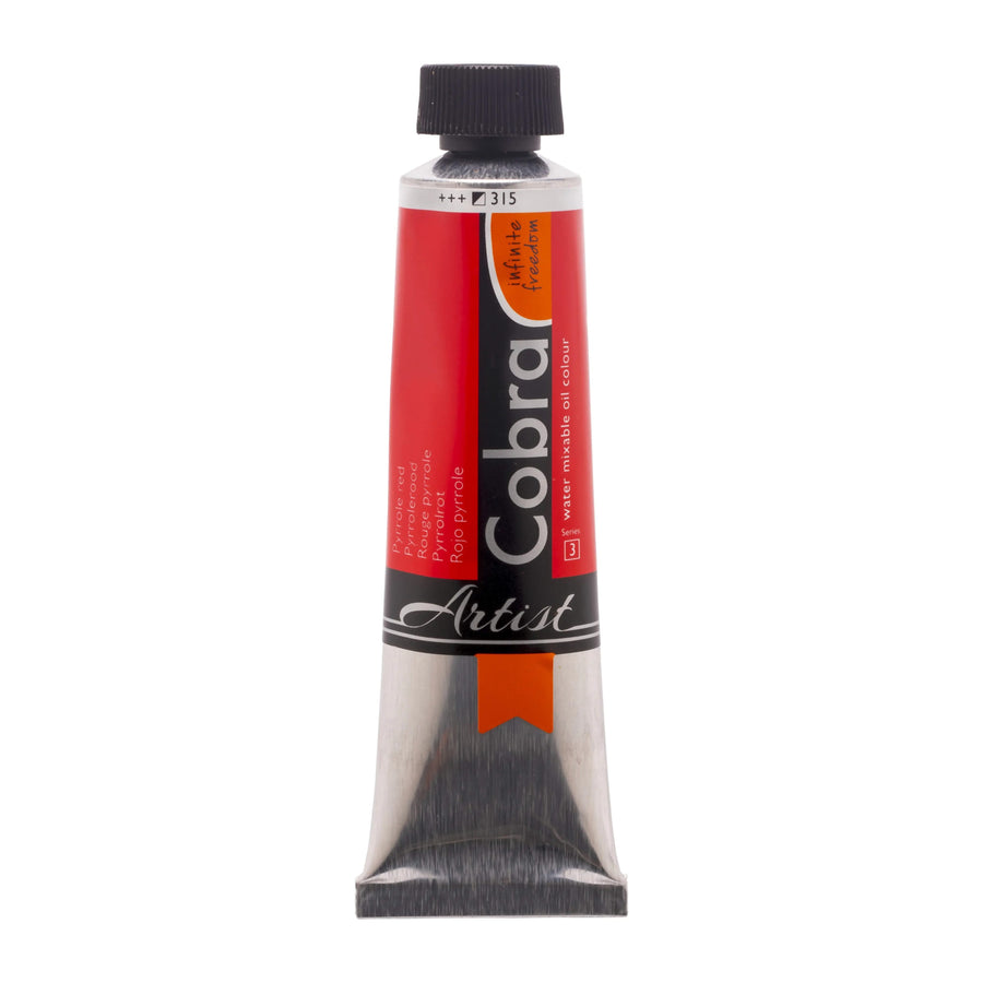 Cobra Artist Wassermischbare Ölfarbe Tube 150 ml Pyrrolrot 315