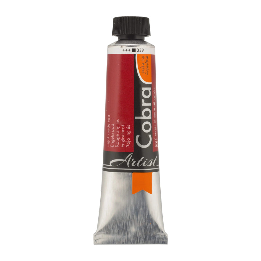 Cobra Artist Wassermischbare Ölfarbe Tube 40 ml Englischrot 339