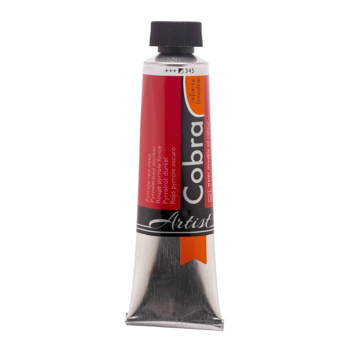 Cobra Artist Wassermischbare Ölfarbe Tube 40 ml Pyrrolrot Dunkel 345