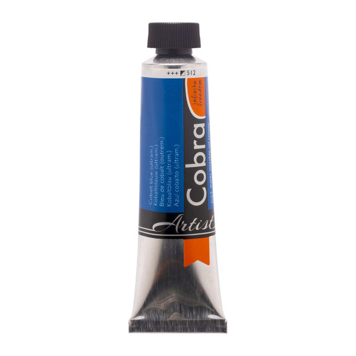 Cobra Artist Wassermischbare Ölfarbe Tube 40 ml Kobaltblau (Ultramarin) 512