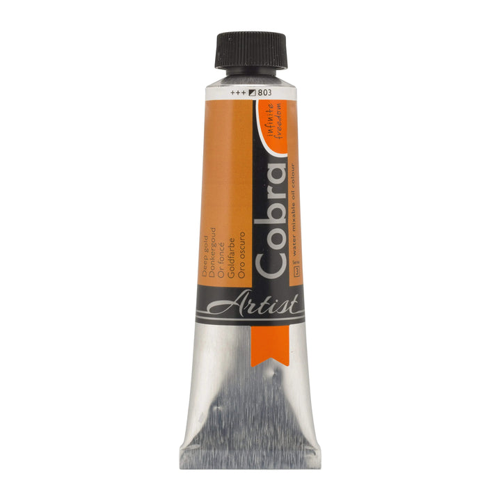 Cobra Artist Wassermischbare Ölfarbe Tube 40 ml Goldfarbe 803