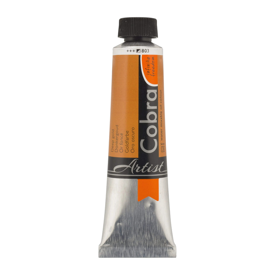 Cobra Artist Wassermischbare Ölfarbe Tube 40 ml Goldfarbe 803