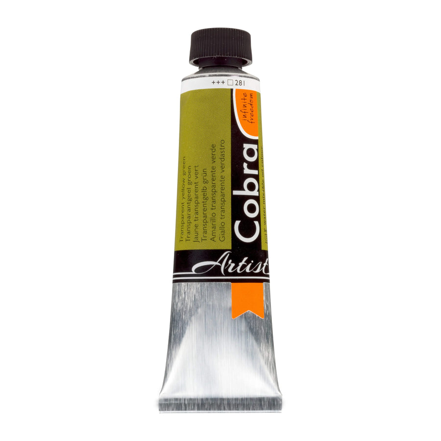 Cobra Artist Wassermischbare Ölfarbe Tube 40 ml Transparentgelb Grün 281