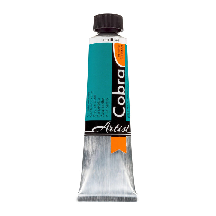 Cobra Artist Wassermischbare Ölfarbe Tube 40 ml Karibikblau 542