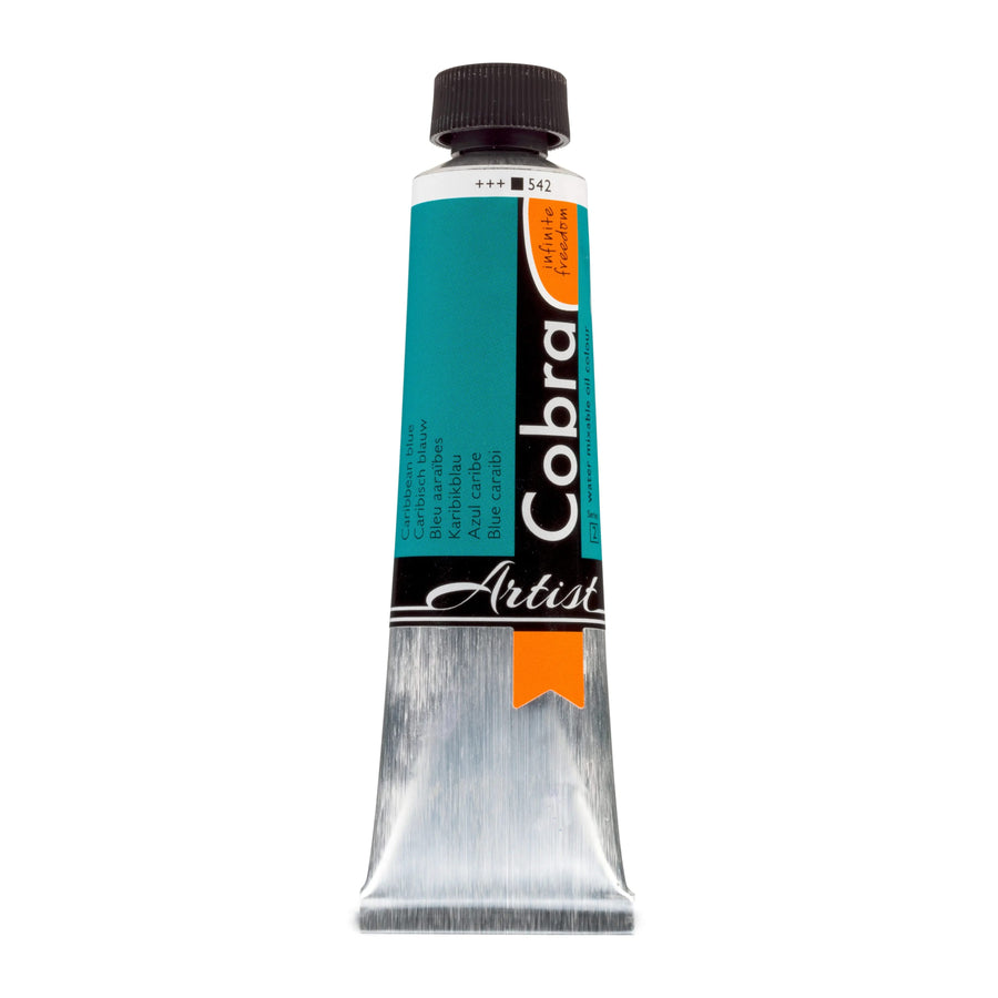 Cobra Artist Wassermischbare Ölfarbe Tube 40 ml Karibikblau 542