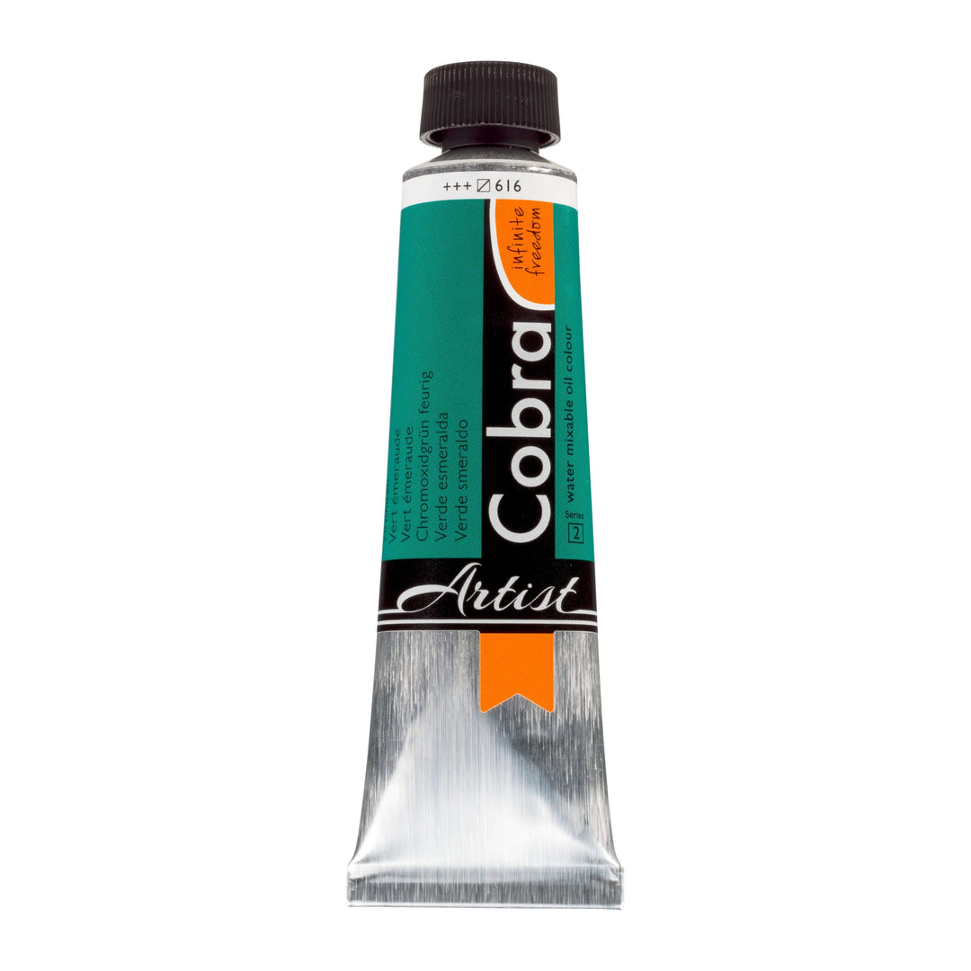 Cobra Artist Wassermischbare Ölfarbe Tube 40 ml Chromoxidgrün Feurig 616