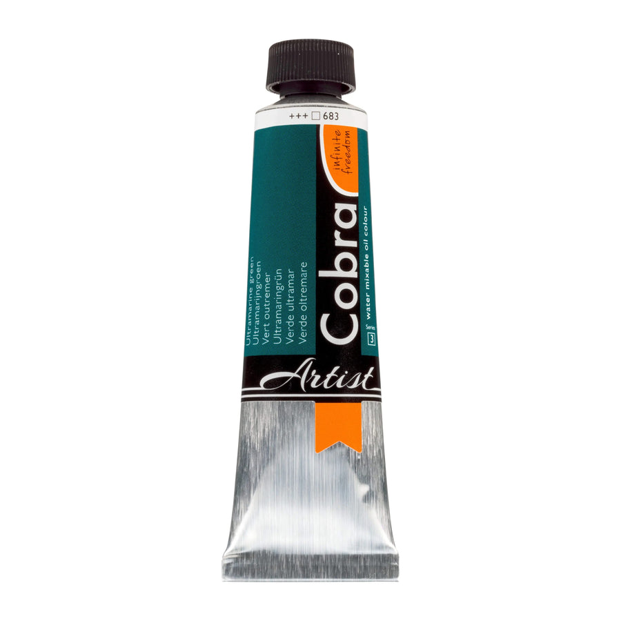 Cobra Artist Wassermischbare Ölfarbe Tube 40 ml Ultramaringrün 683