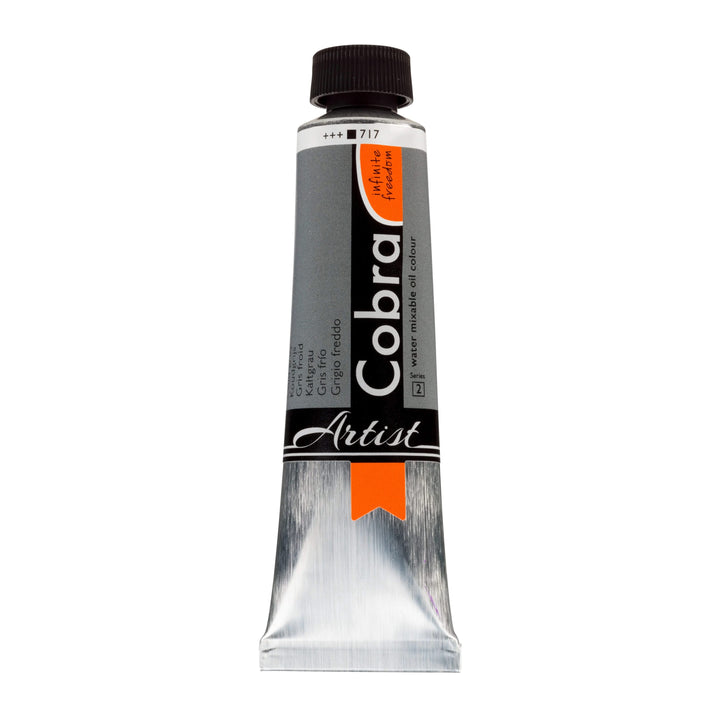 Cobra Artist Wassermischbare Ölfarbe Tube 40 ml Kaltgrau 717