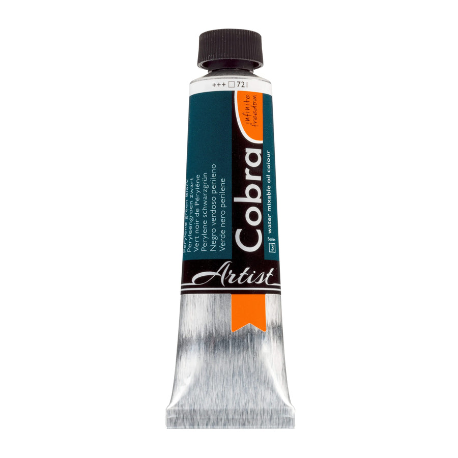 Cobra Artist Wassermischbare Ölfarbe Tube 40 ml Perylene Schwarzgrün 721