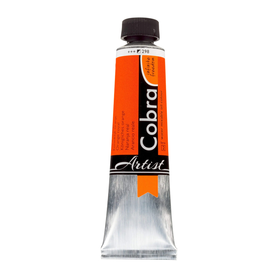 Cobra Artist Wassermischbare Ölfarbe Tube 40 ml Königliches Orange 298