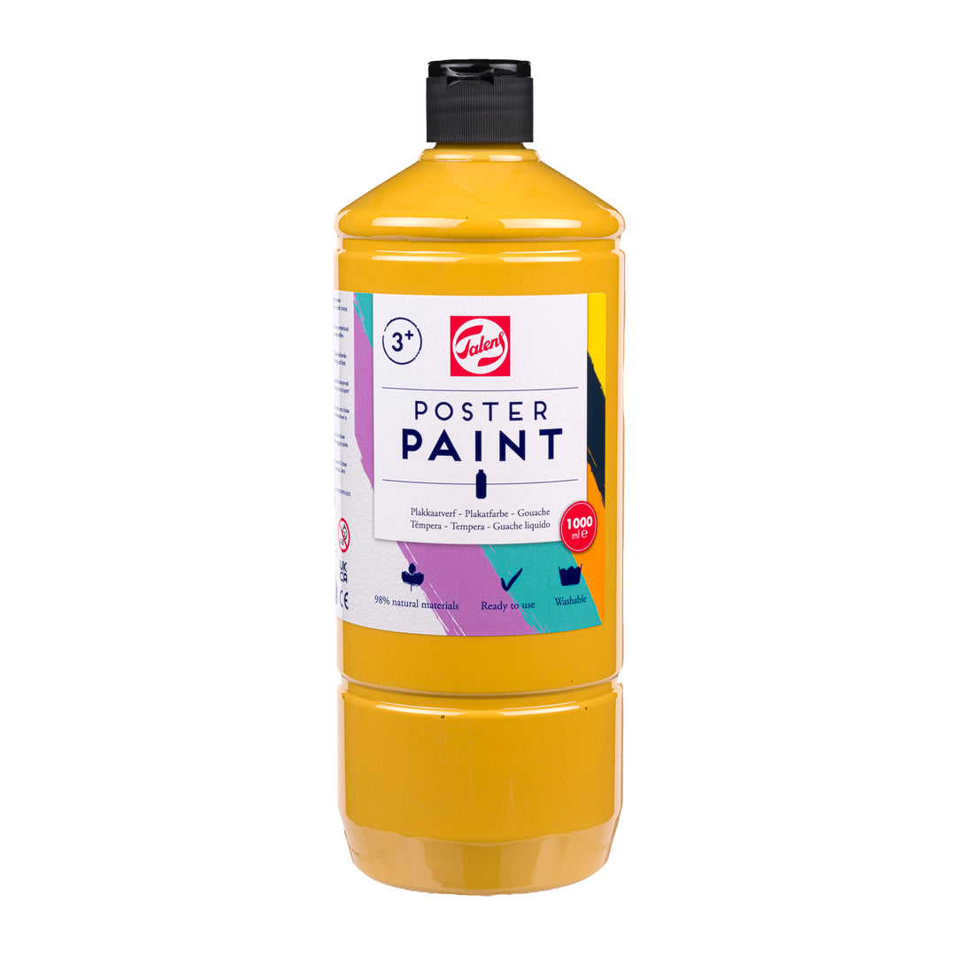 Talens Poster Paint Schulfarbe, 1 Liter, gelber Ocker