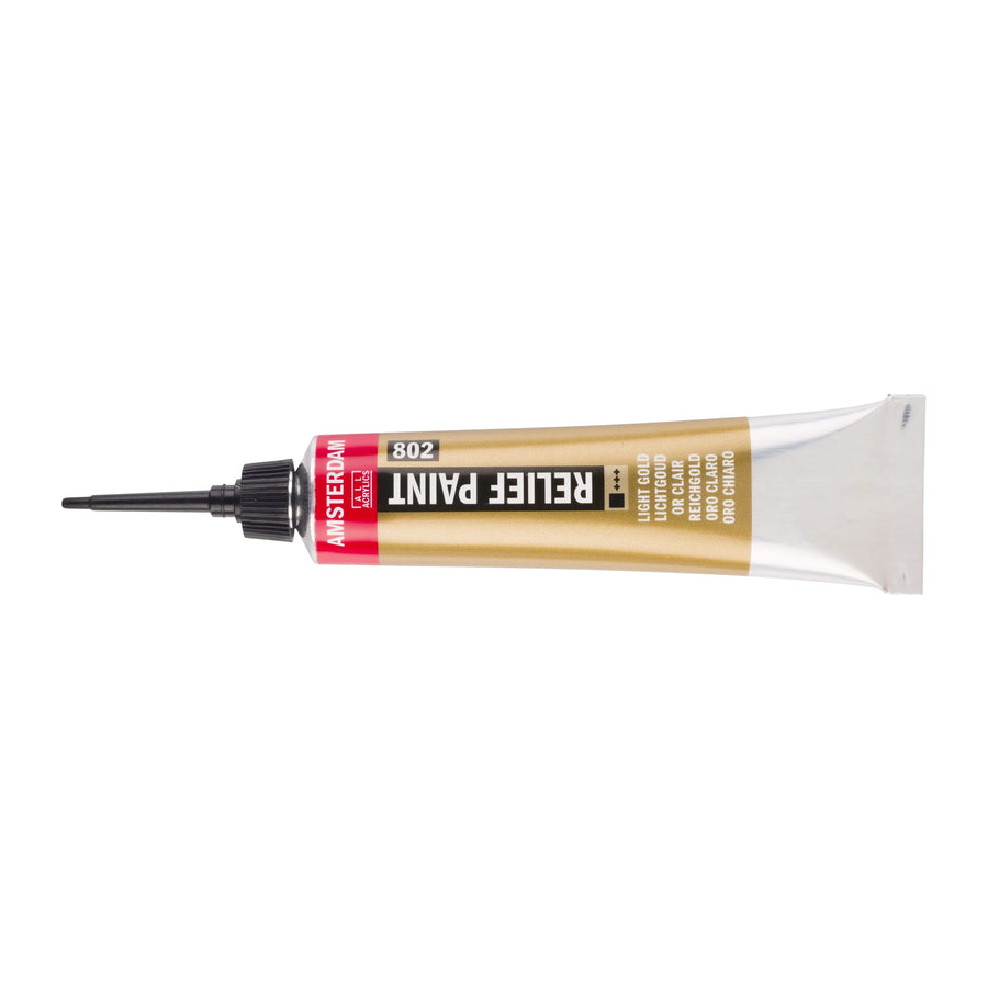 Amsterdam Relieffarbe Tube 20 ml Reichgold 802