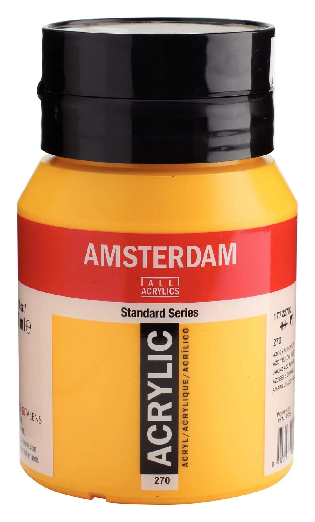 Amsterdam Standard Series Acrylfarbe Flasche 500 ml Azogelb Dunkel 270