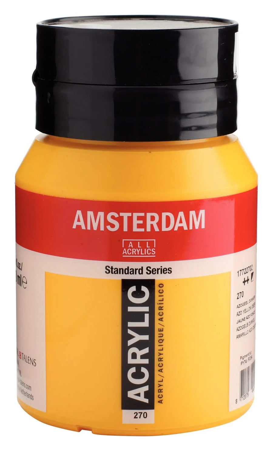Amsterdam Standard Series Acrylfarbe Flasche 500 ml Azogelb Dunkel 270