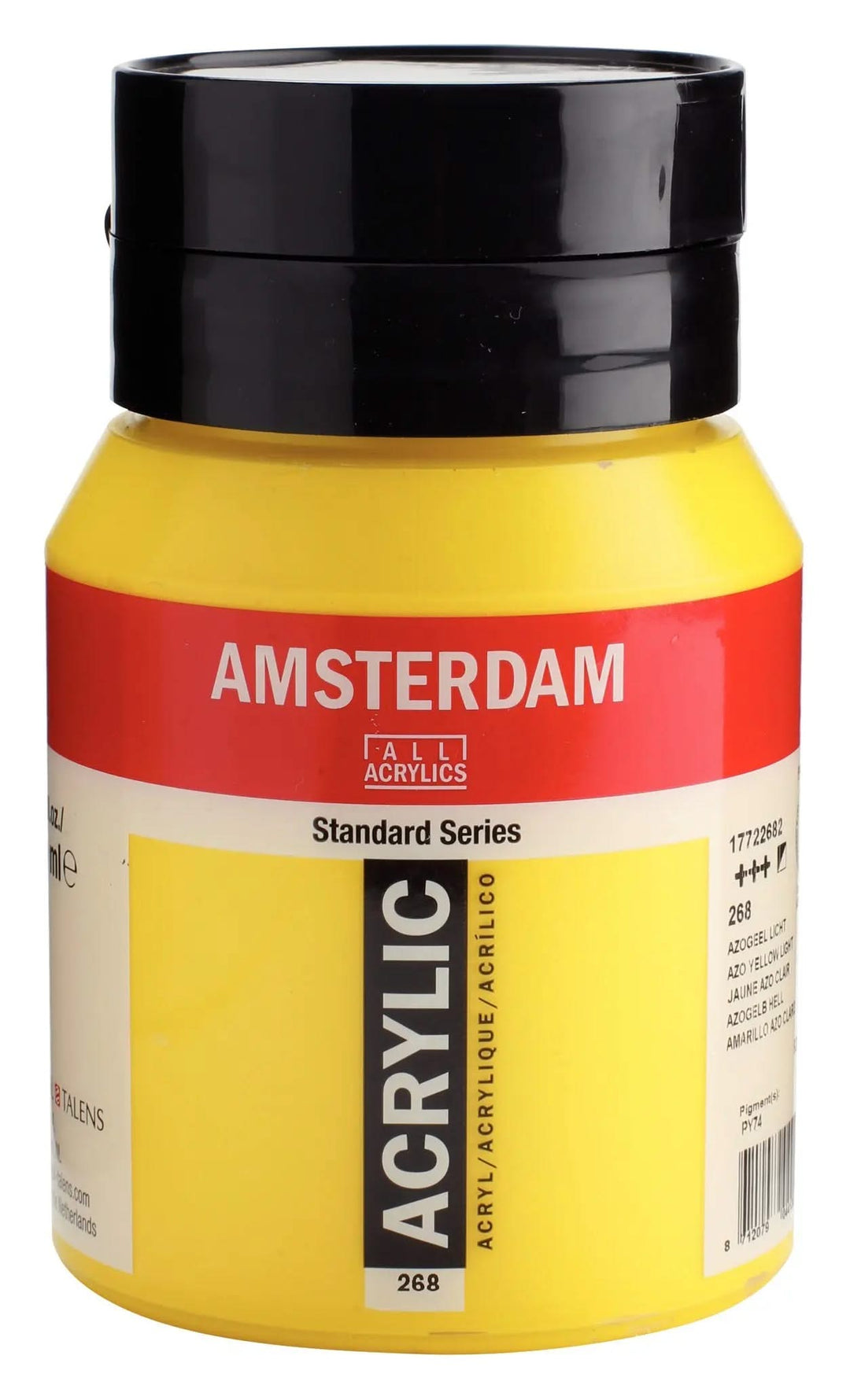 Amsterdam Standard Series Acrylfarbe Flasche 500 ml Azogelb Hell 268