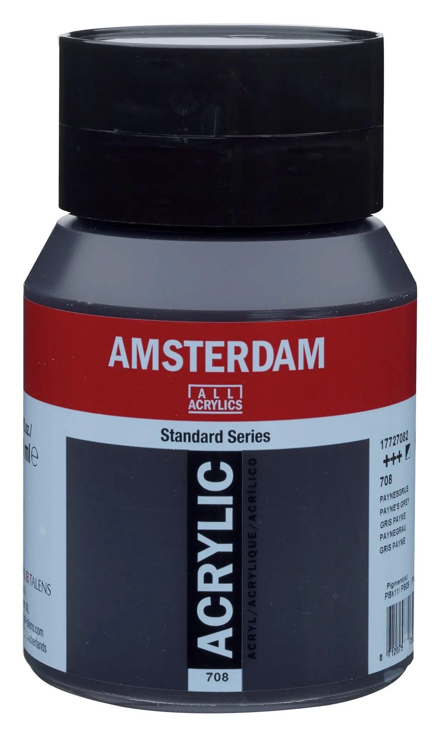 Amsterdam Standard Series Acrylfarbe Flasche 500 ml Paynegrau 708