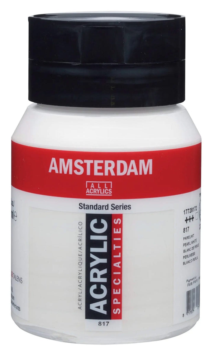 Amsterdam Standard Series Acrylfarbe Flasche 500 ml Perlweiß 817