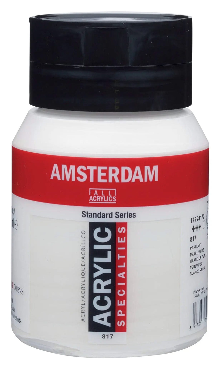 Amsterdam Standard Series Acrylfarbe Flasche 500 ml Perlweiß 817