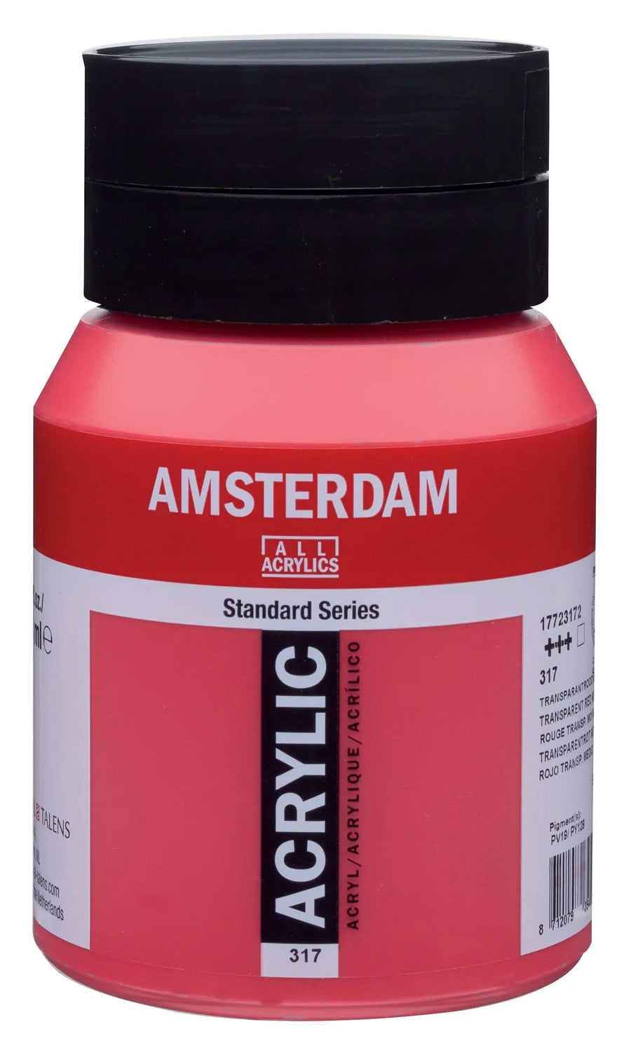 Amsterdam Standard Series Acrylfarbe Flasche 500 ml Transparentrot Mittel 317