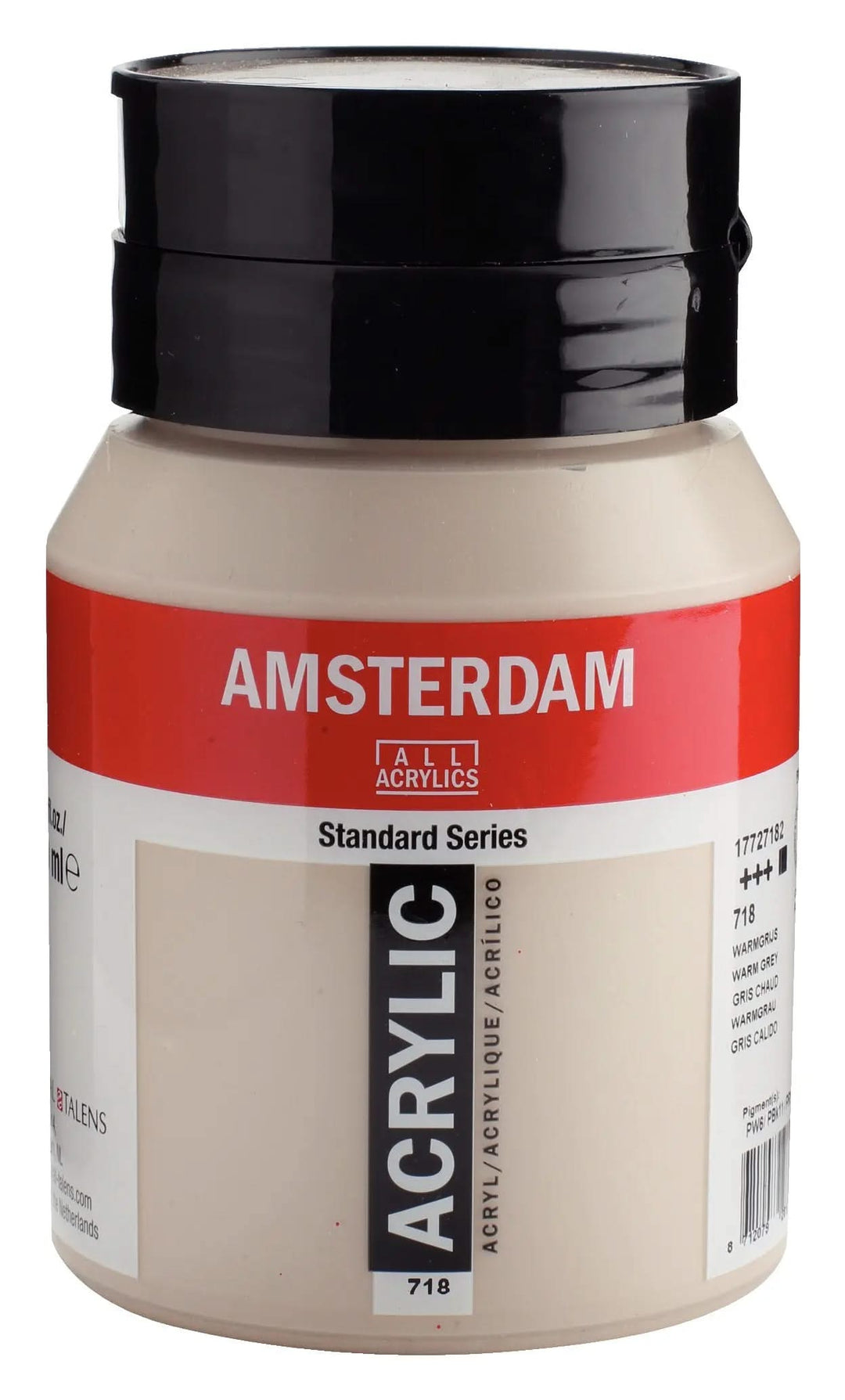 Amsterdam Standard Series Acrylfarbe Flasche 500 ml Warmgrau 718