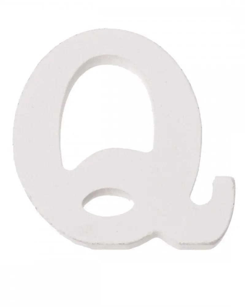Buchstabe Q 5,5x0,9cm 1Stk. MDF