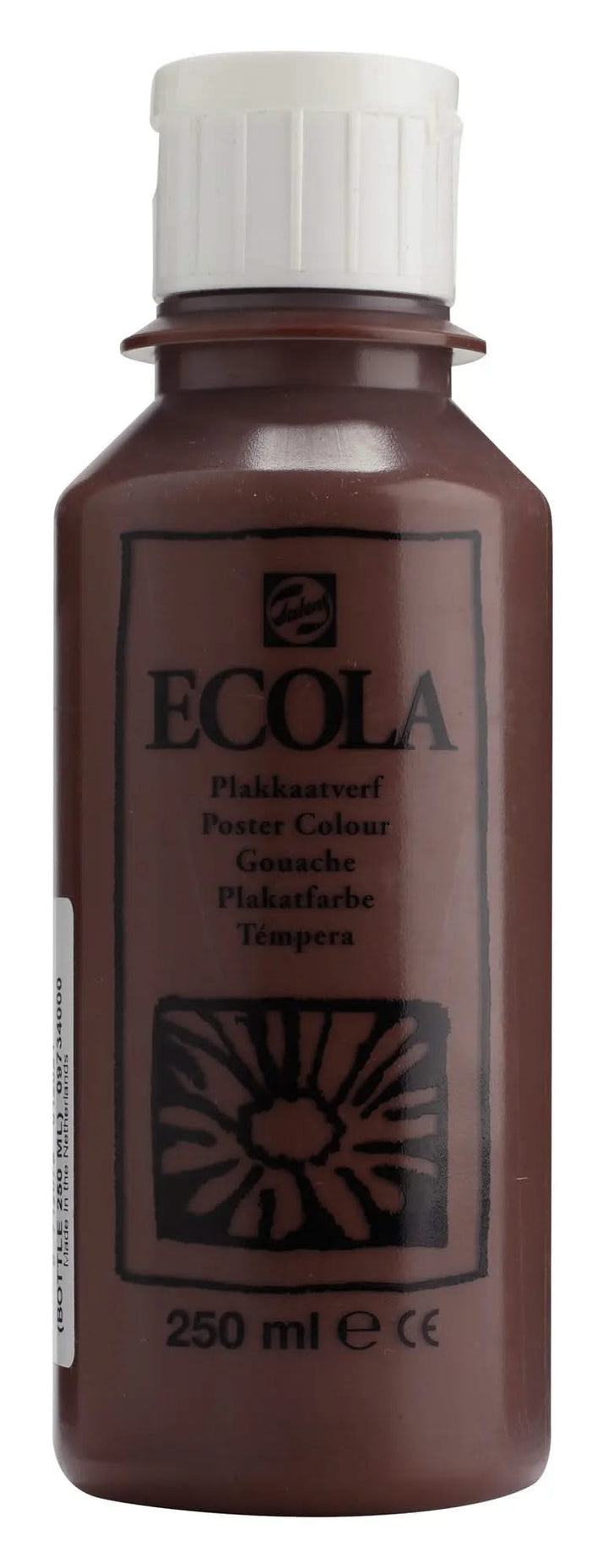 Ecola Plakatfarbe Flasche 250 ml Braun 400