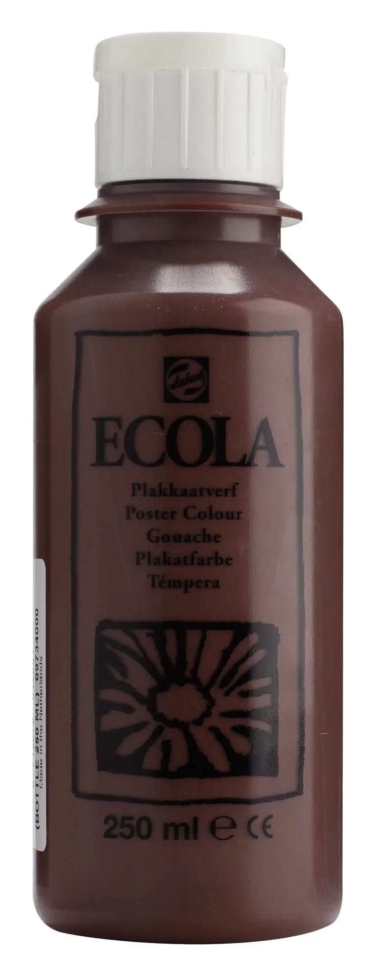 Ecola Plakatfarbe Flasche 250 ml Braun 400