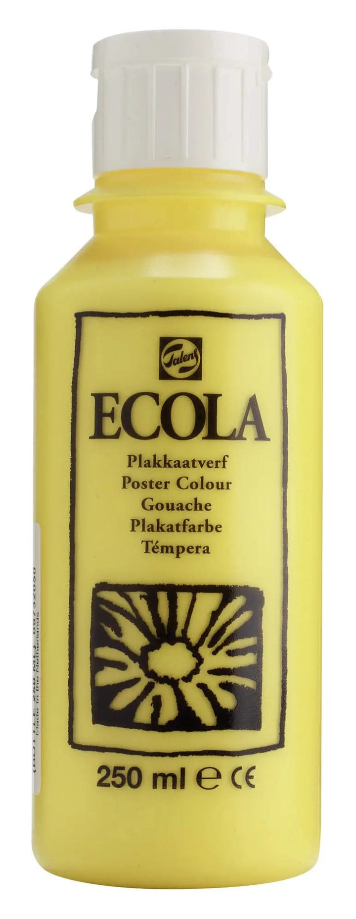 Ecola Plakatfarbe Flasche 250 ml Zitronengelb (Primär) 205