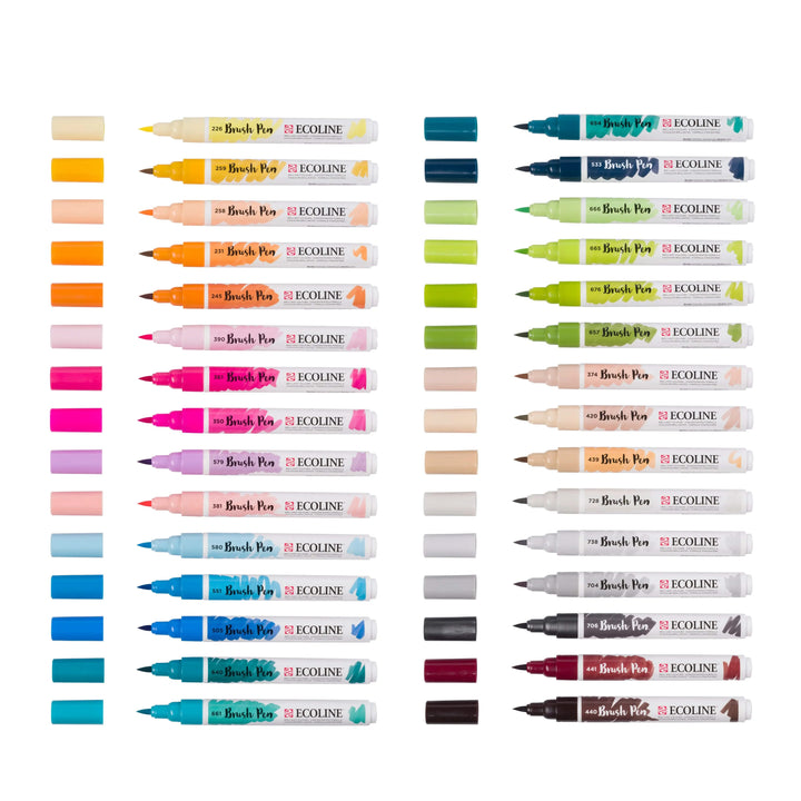 Ecoline Brush Pen Additional-Set | 30 Farben Ecoline