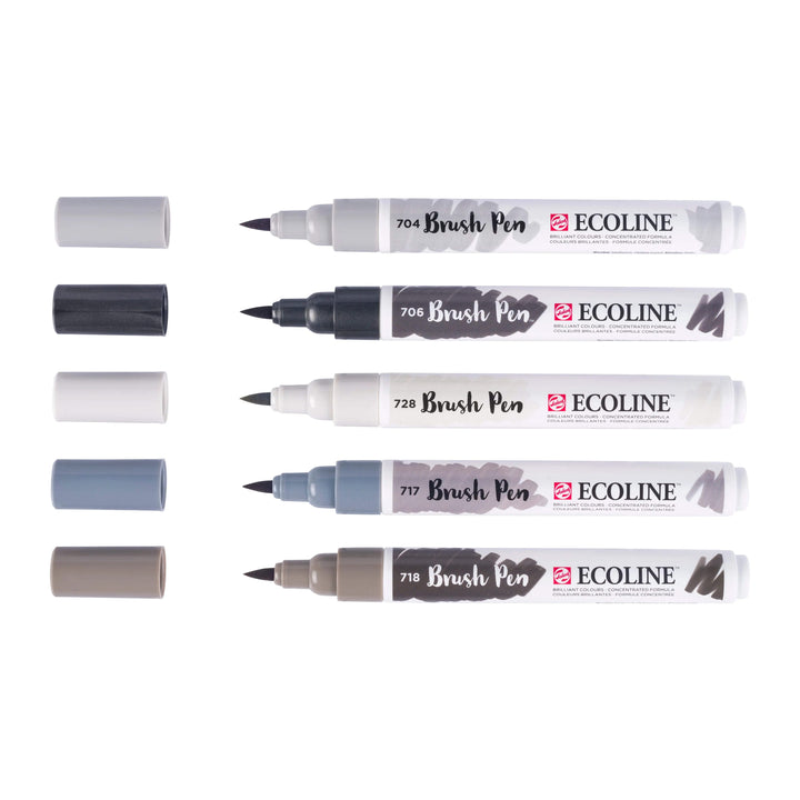 Ecoline Brush Pen Schatten-Set | 5 Farben Ecoline