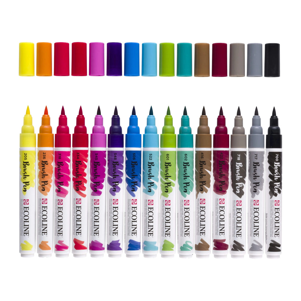 Ecoline Brush Pen Set | 15 Farben Ecoline