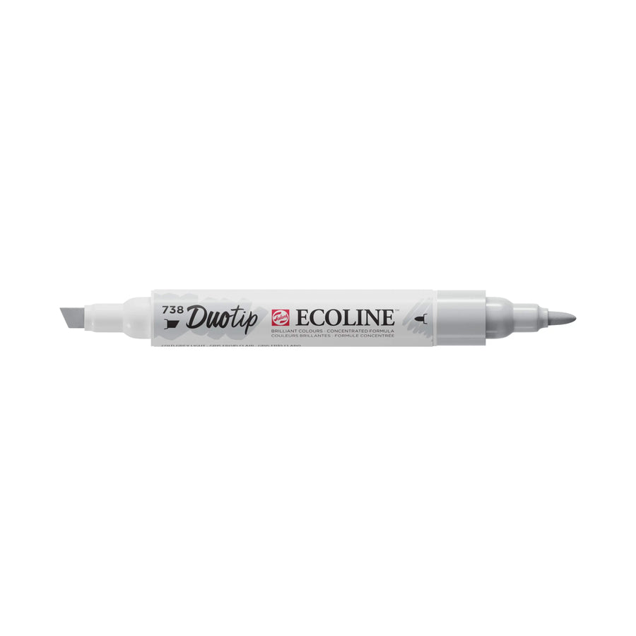 Ecoline Duotip Marker Kaltgrau Hell 738