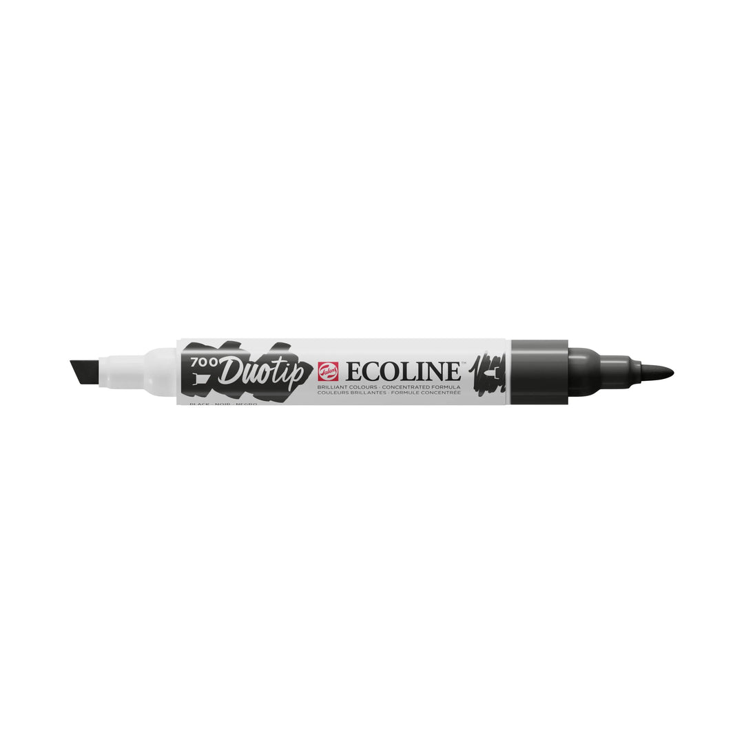 Ecoline Duotip Marker Schwarz 700