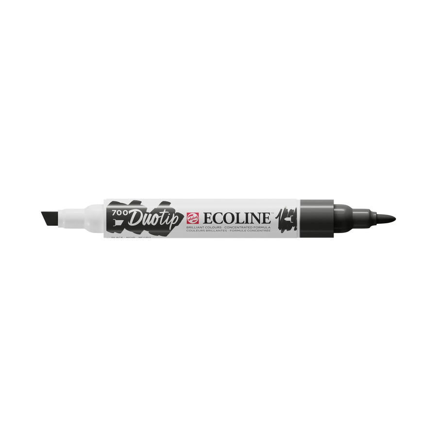 Ecoline Duotip Marker Schwarz 700