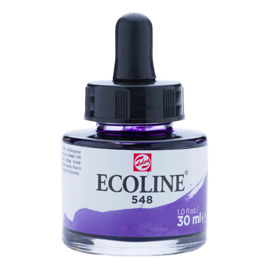 Ecoline Flüssige Wasserfarbe Flasche 30 ml Blauviolett 548
