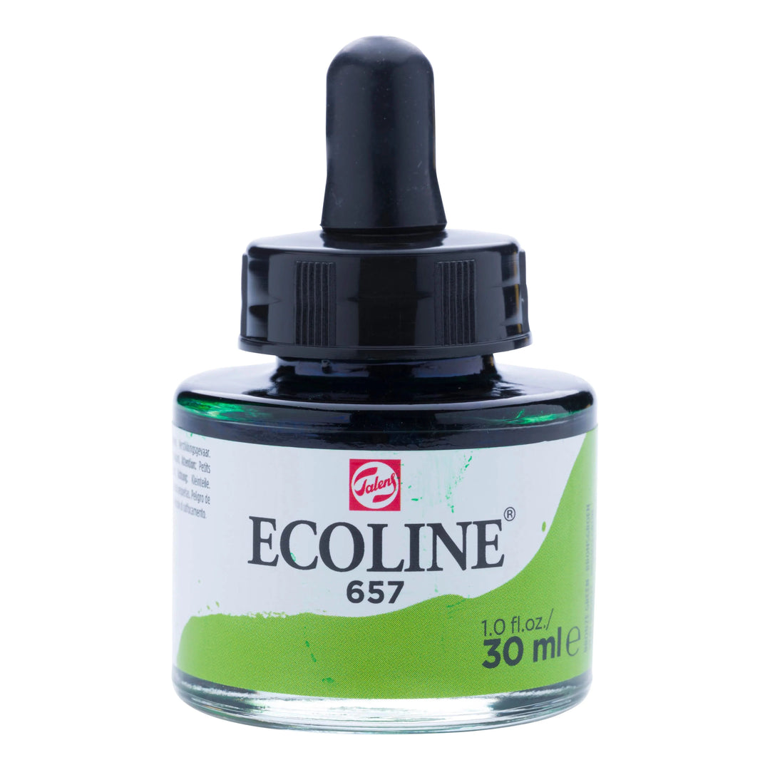 Ecoline Flüssige Wasserfarbe Flasche 30 ml Bronzegrün 657