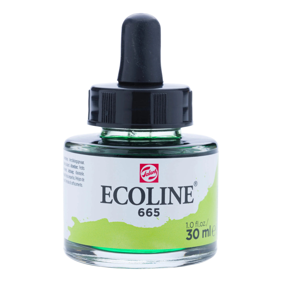 Ecoline Flüssige Wasserfarbe Flasche 30 ml Frühlingsgrün 665