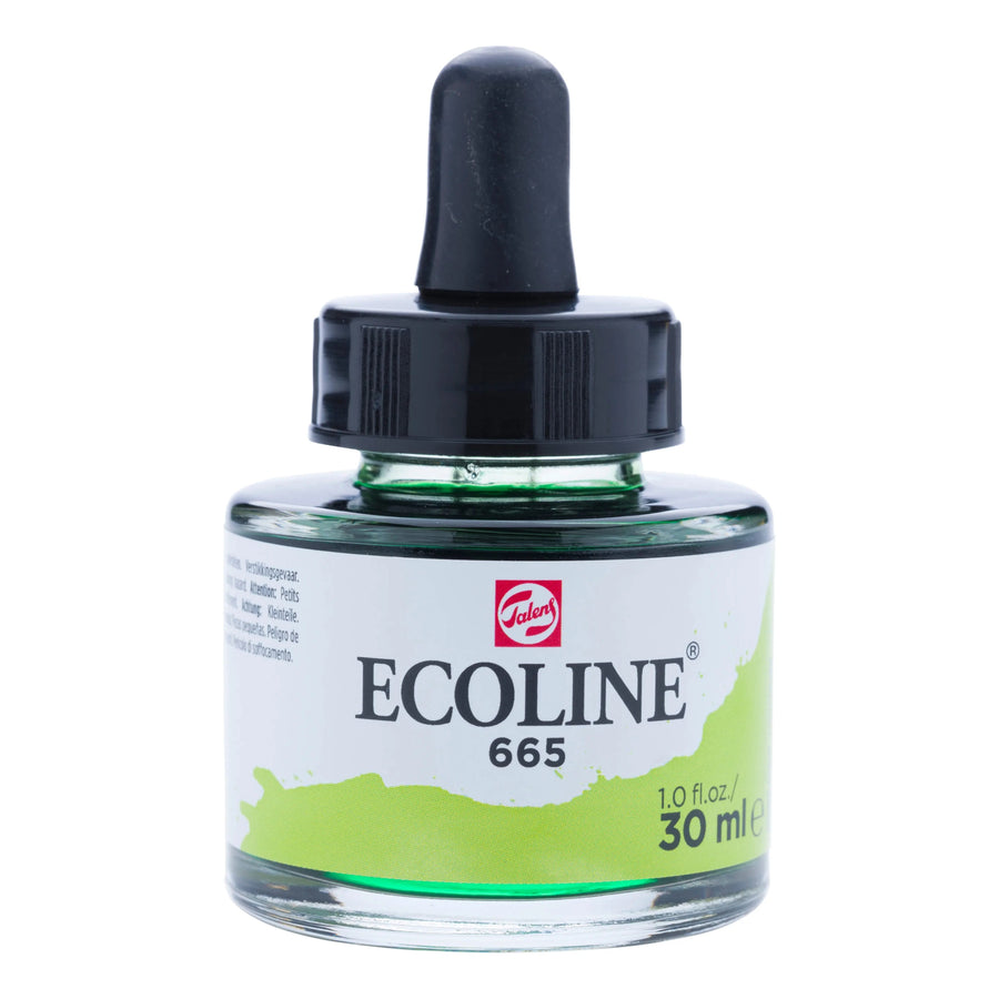 Ecoline Flüssige Wasserfarbe Flasche 30 ml Frühlingsgrün 665