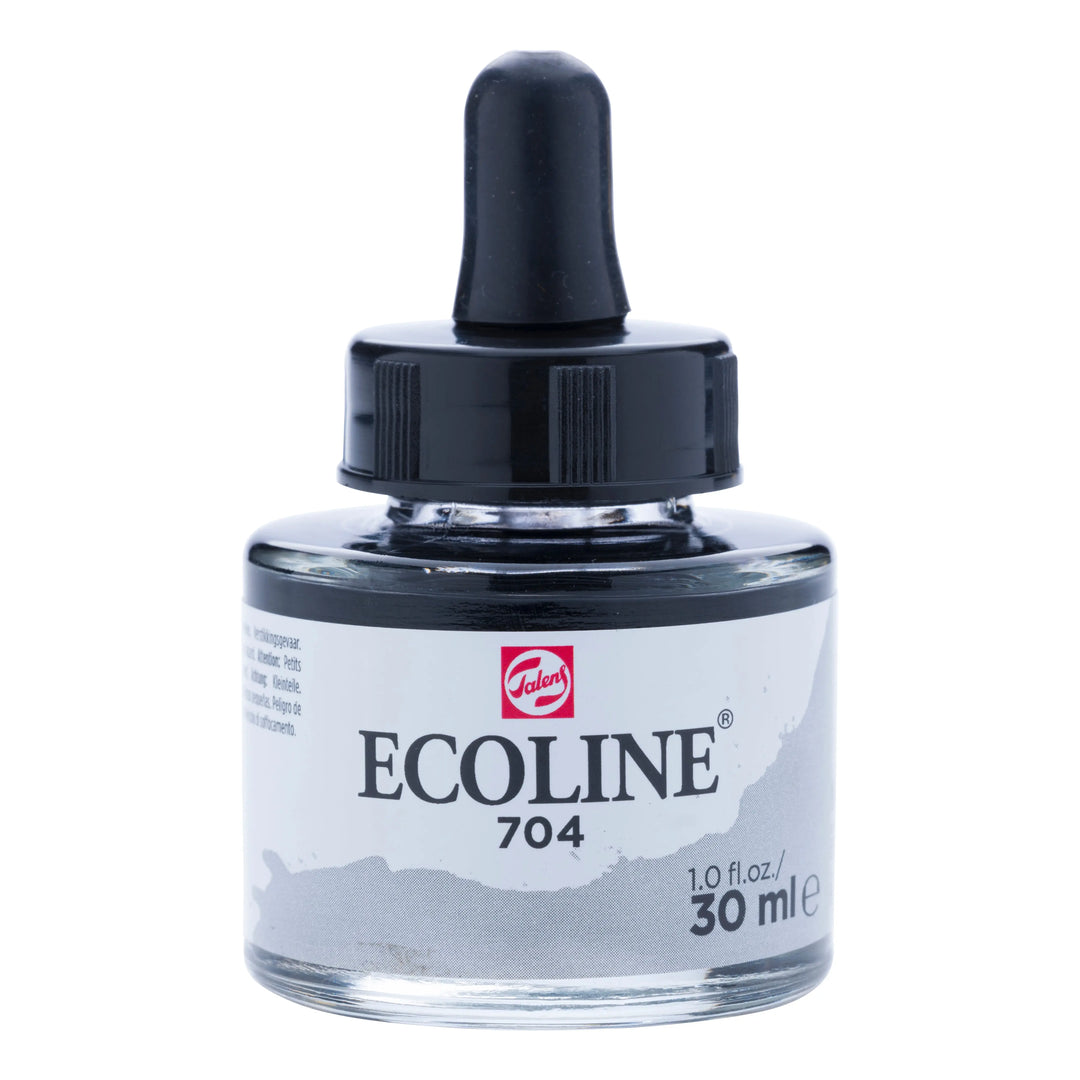 Ecoline Flüssige Wasserfarbe Flasche 30 ml Grau 704
