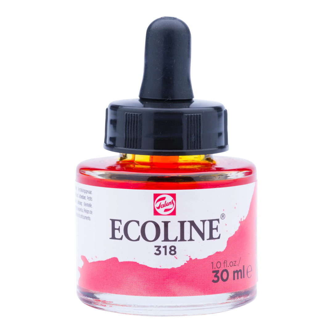 Ecoline Flüssige Wasserfarbe Flasche 30 ml Karmin 318